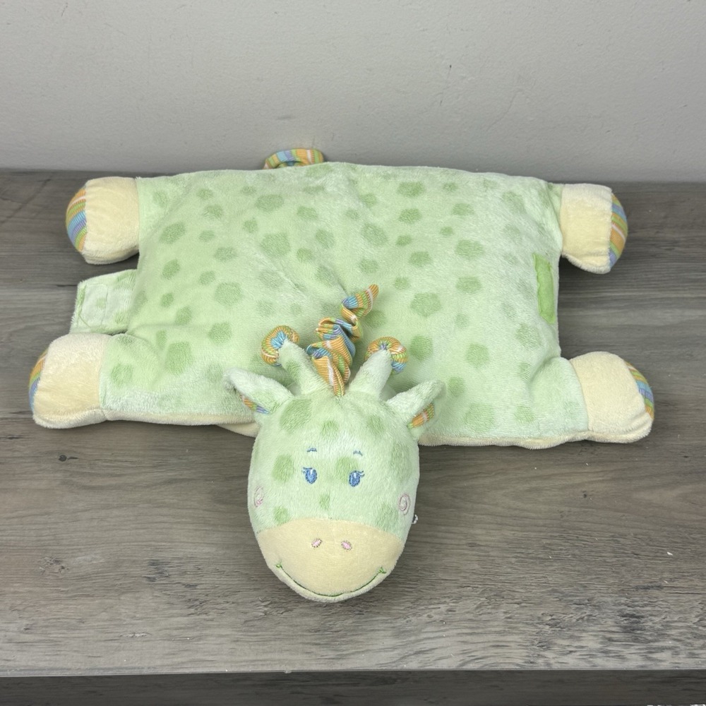 VTG Kellytoy Pillow Chums Green Pastel Giraffe Plush Stuffed Animal Rare 2013